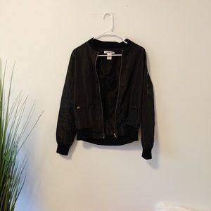 Essential Black Bomber Jacket